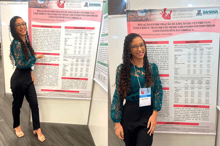 Estudante de Enfermagem é premiada em Congresso de Cardiologia