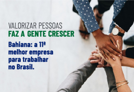 Bahiana climbs 8 positions and takes 11th place in the 27th edition of the GPTW 150 Best Companies to Work for in Brazil ranking