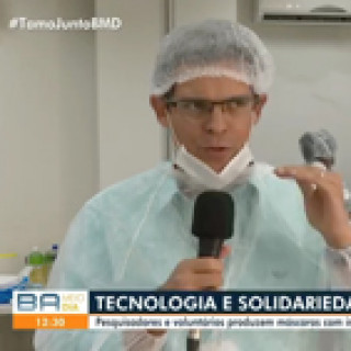 27.03.2020 - Project Face Shield for Life 3D on TV Bahia