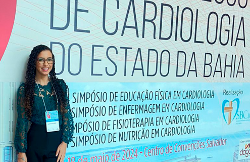 Estudante de Enfermagem é premiada em congresso de cardiologia
