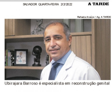 Dr. Ubirajara Barroso en una entrevista con el Jornal A TARDE