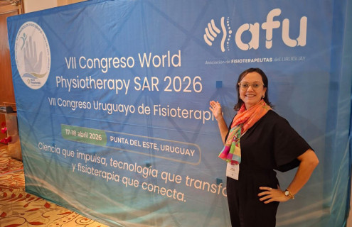 Bahiana marca presença internacional em congresso sul-americano de Fisioterapia no Uruguai
