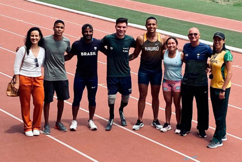 Estudiante y profesor de la carrera de Educación Física en Bahiana participar en un programa de intercambio en el Centro de Entrenamiento Paralímpico Brasileño